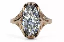 Original Vintage 14K Rose Gold Zircon Ring Vintage craft vrc082r